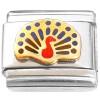 CT1876 Peacock Feathers Bird Italian Charm