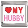 CT1890 I Love My Hubby Photo Italian Charm