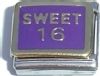 CT1909 Sweet 16 (on purple) Italian Charm