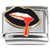 CT2036 Lips Blood Vampire Italian Charm