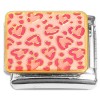 CT2040 Heart Pattern Pink Italian Charm