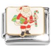 CT2050 Santa Christmas Presents Candy Cane Italian Charm