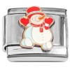 CT2055 Snowman Red Hat Mittens Scarf Italian Charm