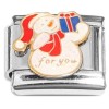CT2057 Snowman Present for You Italian Charm