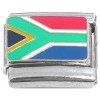 CT2102 South Africa Country Flag Italian Charm 