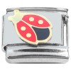 CT2108 Ladybug Red Wings with Spots Italian Charm Design