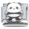CT2113 Panda Bear Pink Paws Italian Charm Design
