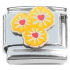 CT2115 Yellow Sunflowers Red Hearts Italian Charm Design