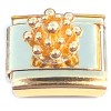 CT2127 Bright Burst Goldtone Base Italian Charm 