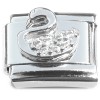 CT2143 Bird Bling Swan Italian Charm
