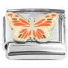 CT2169 Butterfly Design Orange Italian Charm