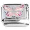 CT2173 Butterfly Design Red Pink Peach Italian Charm