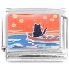 CT2252 Cat Boat Sunset Italian Charm