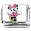 CT2290 Minnie Mouse Red Bow Italian Charm
