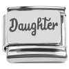 CT2305 Daughter Handwritten Italian Charm