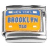 CT2316 Brooklyn New York License Plate Italian Charm