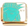CT2330 Statue of Liberty Goldtone Base Italian Charm