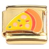 CT2351 Pizza Piece Gold Base Italian Charm