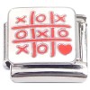 CT2369 Red Heart Tic Tac Toe Italian Charm