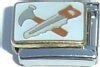 Hammer and Saw  Italian Charm