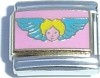 CT3105 Angel with Wings on Pink Italian Charm