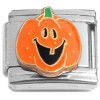 CT3118 Pumpkin Smile Jack O Lantern Italian Charm
