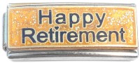 CT3380 Happy Retirement Superlink Italian Charm