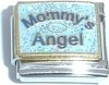 CT3383B Mommy's Angel on Blue Italian Charm