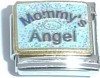 CT3383B Mommy's Angel on Blue Italian Charm