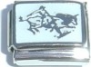 CT3447 Cowboy (silver) Italian Charm