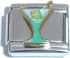 CT3456 Martini with Olive Italian Charm