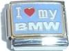 CT3476 I Love My BWM Italian Charm