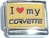CT3480 I Love My CT3479 I Love My Corvette Italian Charm