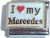 CT3480 I Love My Mercedes Italian Charm