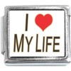 CT3481 I Love My Life Italian Charm