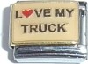 CT3483 Love My Truck Italian Charm