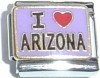 CT3510 I Love Arizona Italian Charm