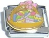 Basket of Easter Eggs Italian Charm