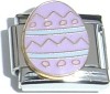 CT3562P Purple Easter Egg Italian Charm