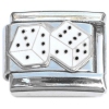 CT3570w Dice in White Italian Charm