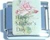 CT3580 Happy Mother's Day (pink flower) Italian Charm
