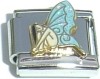 CT3648 Fairy Blue Wings Italian Charm