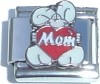 CT3650 Mom in Heart Italian Charm