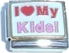 CT3811 I Love My Kids Italian Charm