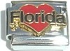 CT3829 Florida Heart Italian Charm