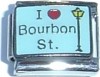 CT3942 I Love Bourbon St. Italian Charm