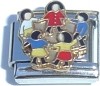 CT3956 Children in Circle Italian Charm