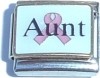 CT3967 Aunt on Ribbon Italian Charm