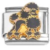 CT4010 Black Poodle Italian Charm