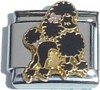 CT4010 Black Poodle Italian Charm